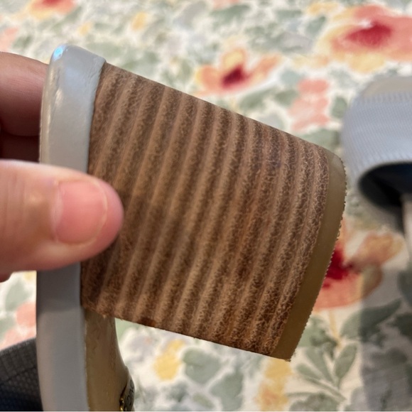 Vionic Gray Mules with Perforated Design - Picture 9 of 12